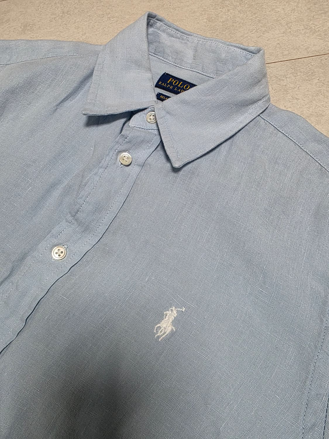 폴로 랄프로렌 셔츠 M 라이트블루 여성용 55반-66반 상품이미지4