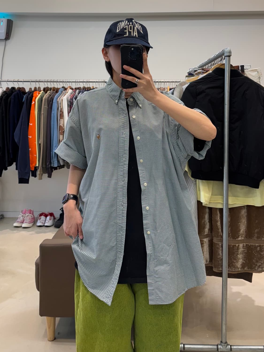 폴로 체크 반팔 셔츠 상품이미지7