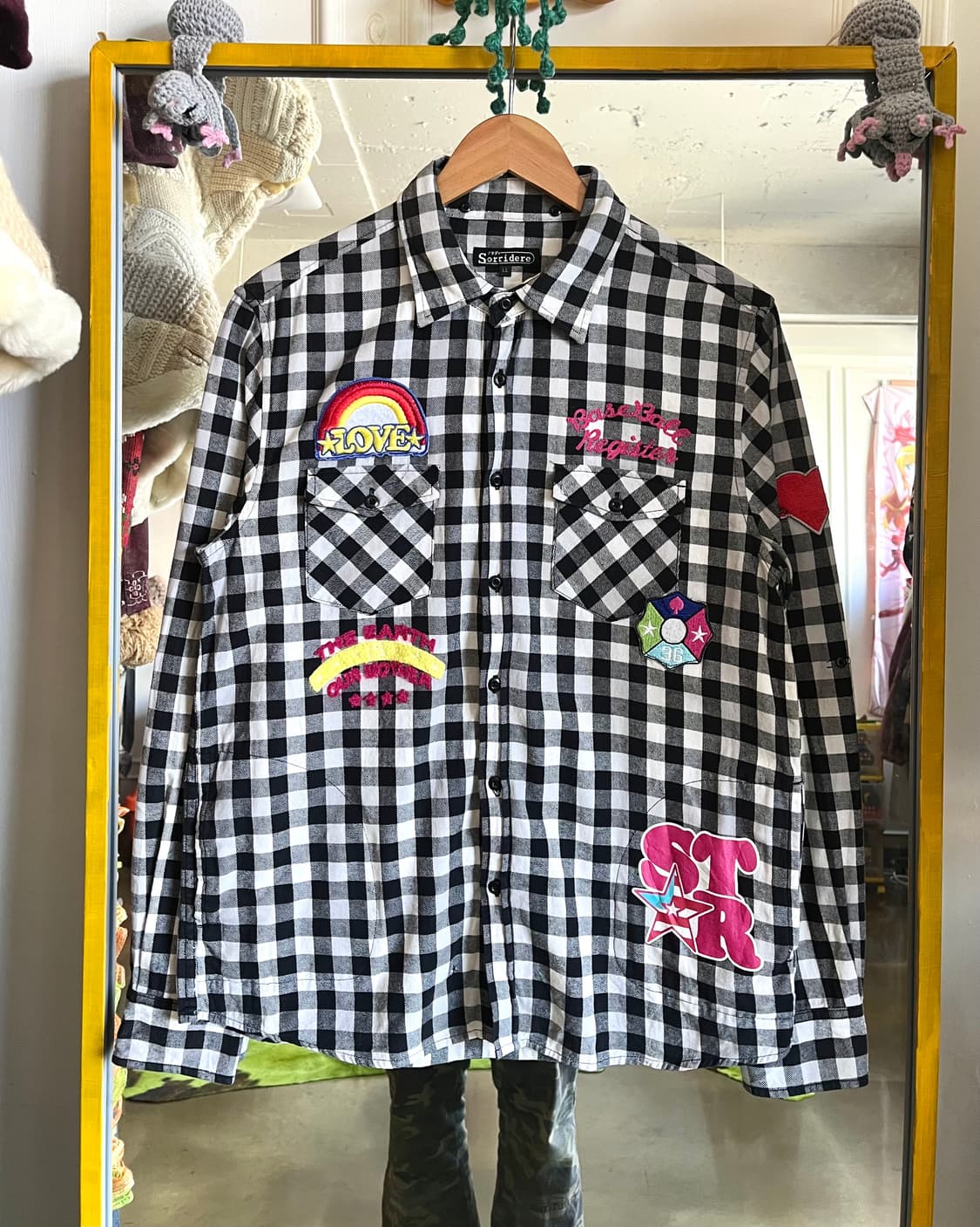 Sorridere Japan Multi Patch Check Shirt 상품이미지4