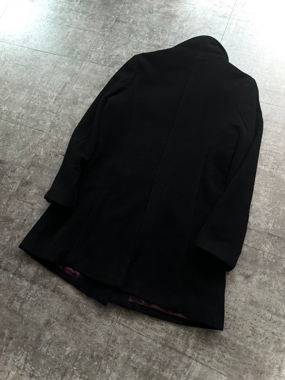 램스울 하이 넥 버클 코트 상품이미지5