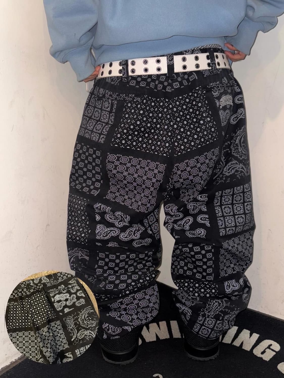 Supreme Paisley Grid Chino Pants - 20Ss 상품이미지5