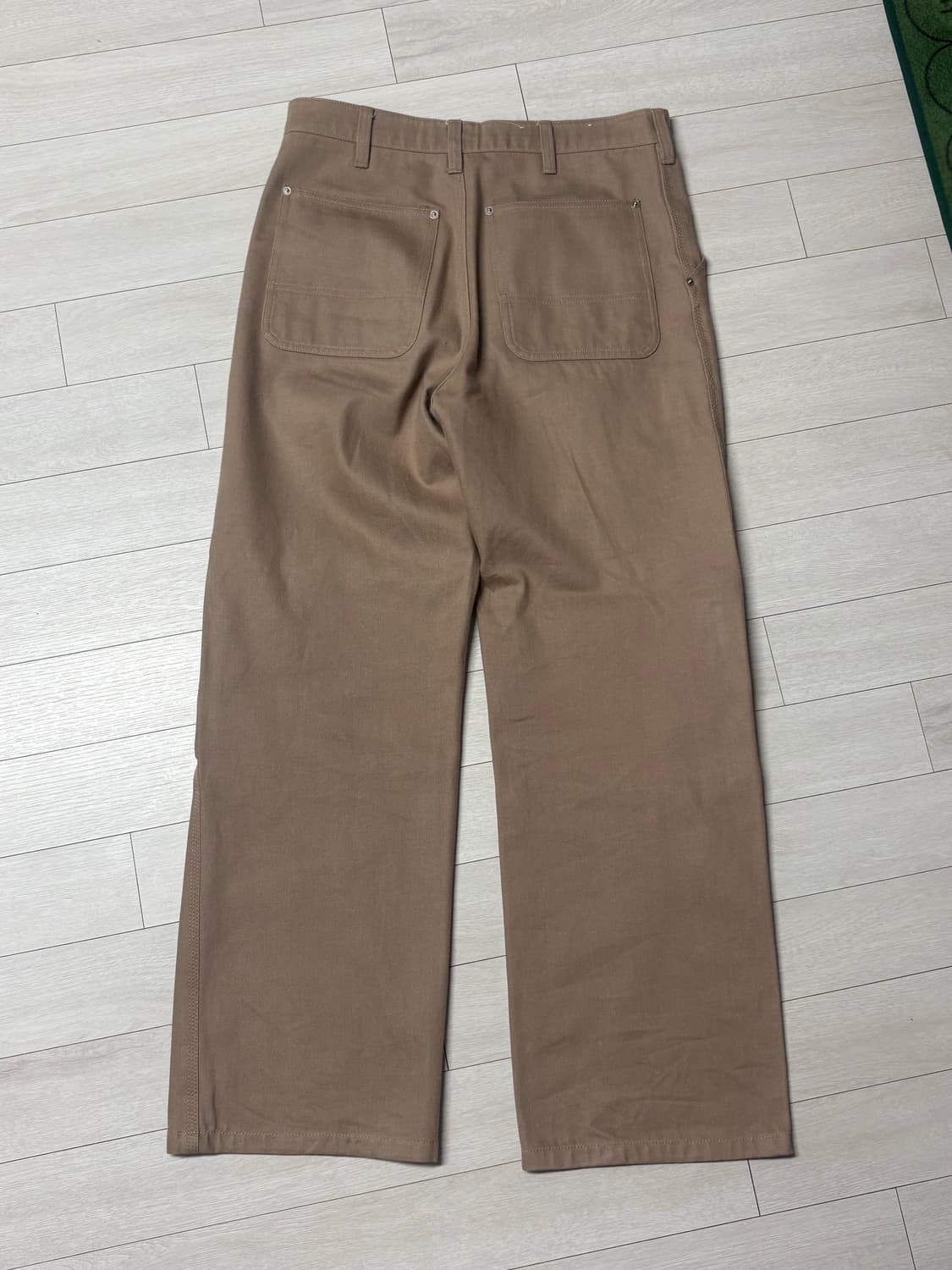 쿠어 노 페이드 카펜터 데님 팬츠 베이지 (M) 상품이미지2