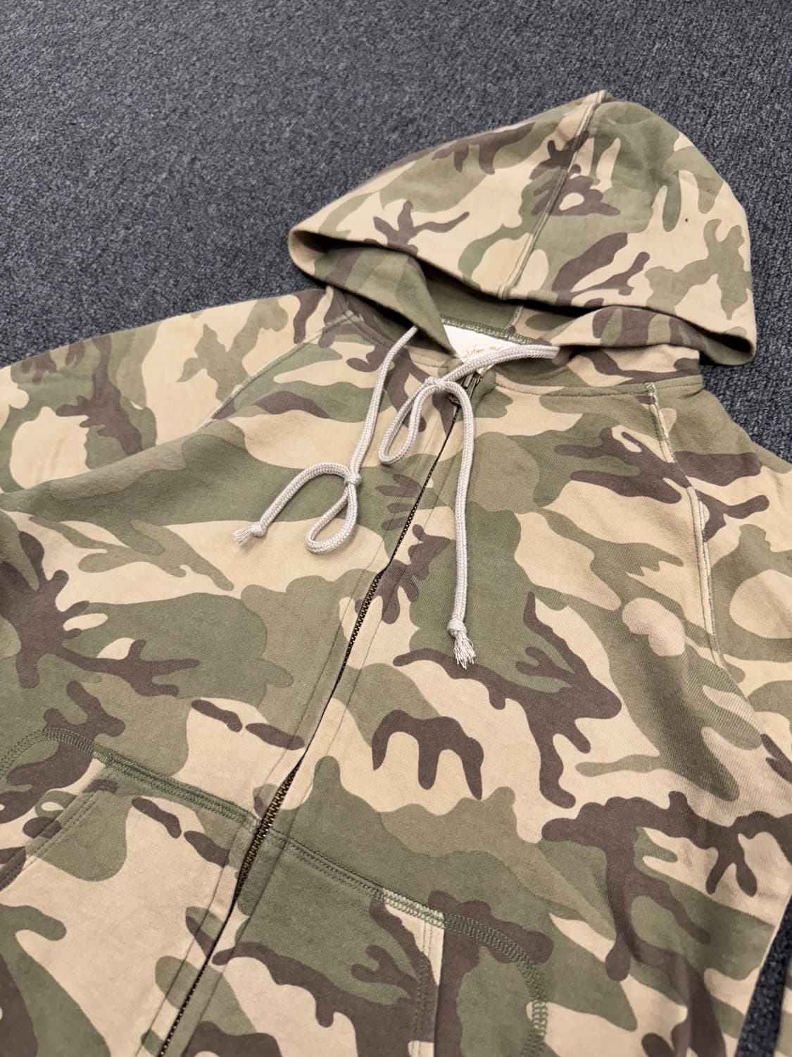 니콜슨&니콜슨 빈티지 여성 카모패턴 후드집업 상품이미지2