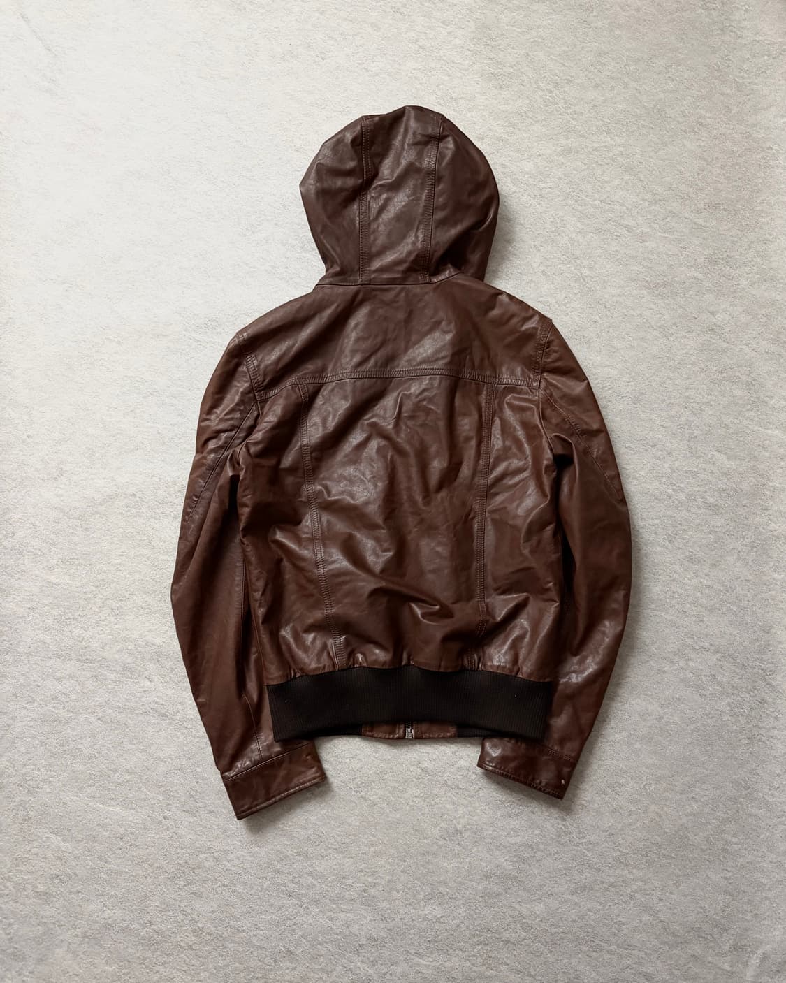 돌체앤가바나 후드 카프스킨 레더자켓 상품이미지2