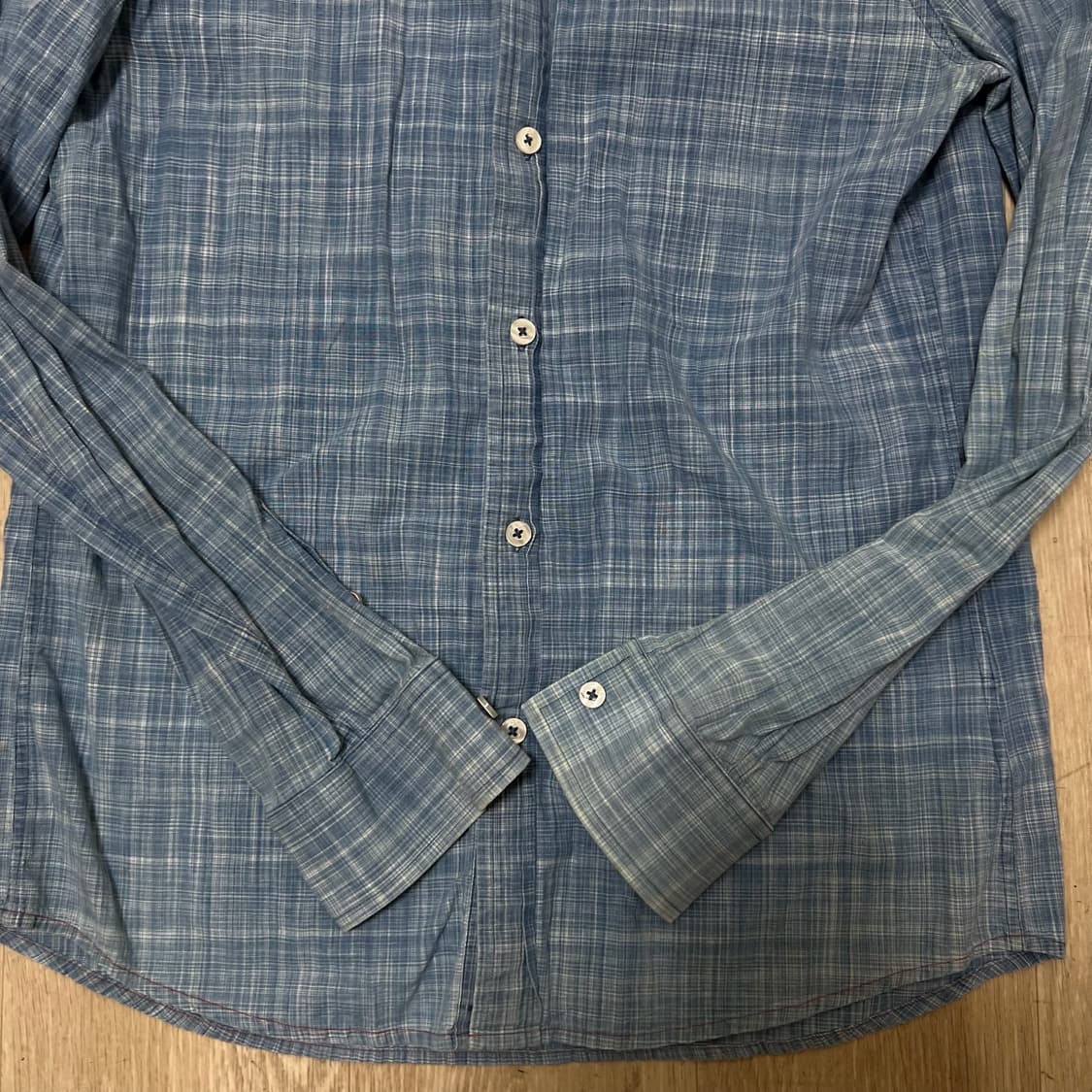 알마니 익스체인지 스탠다드 데님셔츠 S/90  상품이미지3