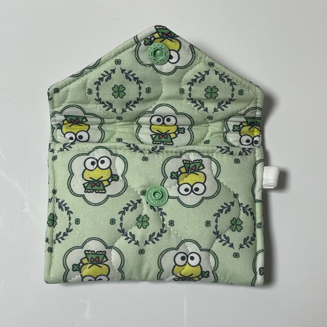 [ 핸드메이드 ] 케로피 클로버 자체제작 원단 떡딱이 카드지갑 상품이미지2