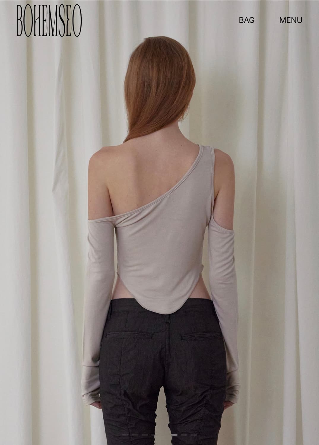 보헤미안서울 corset cut out top 코르셋컷아웃 탑 상품이미지3