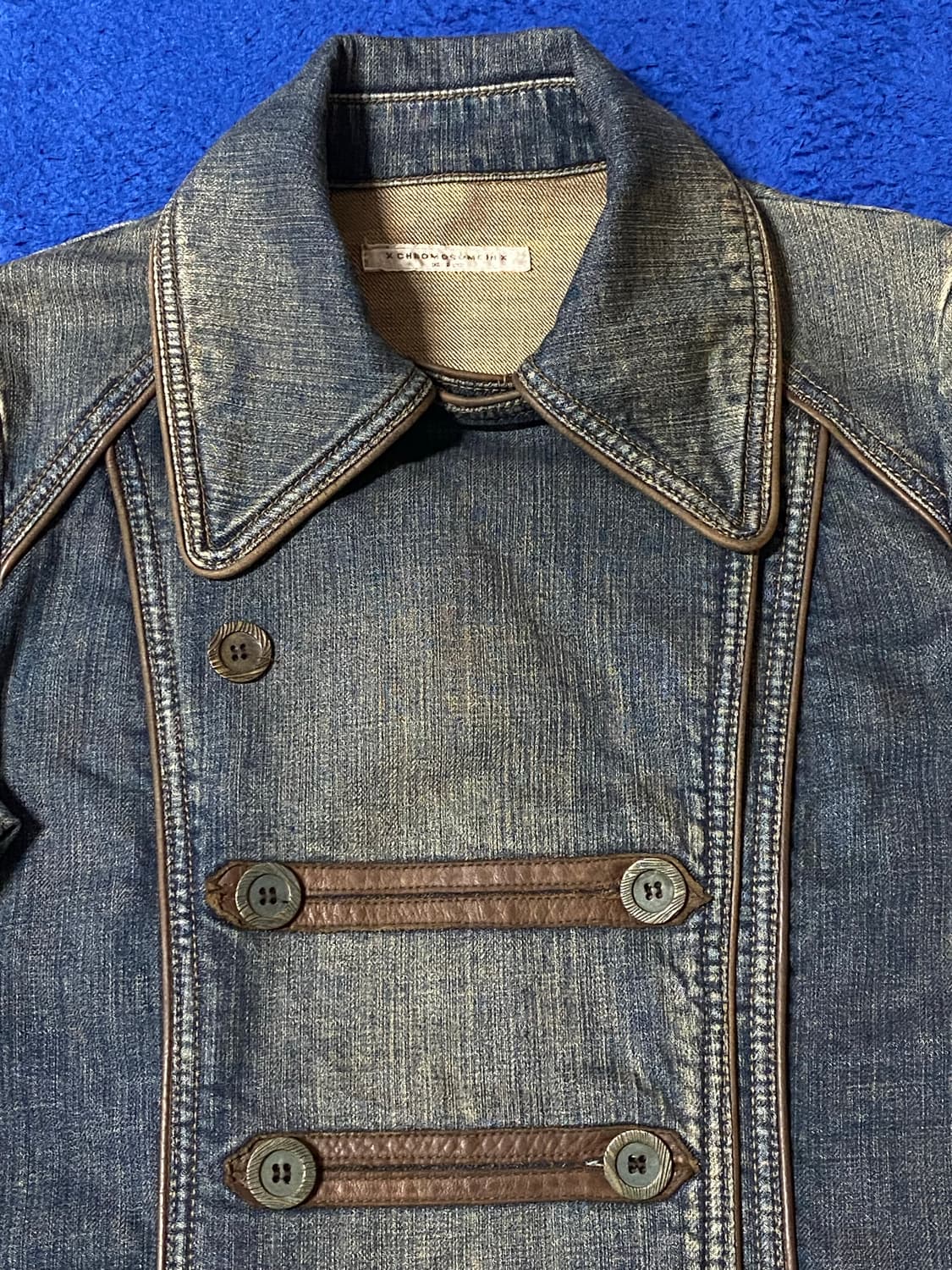 Vintage 빈티지 나폴레옹 데님 반코트 자켓 Y2K 00s 갸루 상품이미지5