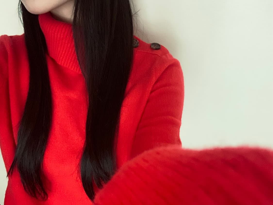 Arket 소프트 메리노 울 롤넥 레드 xs 상품이미지7