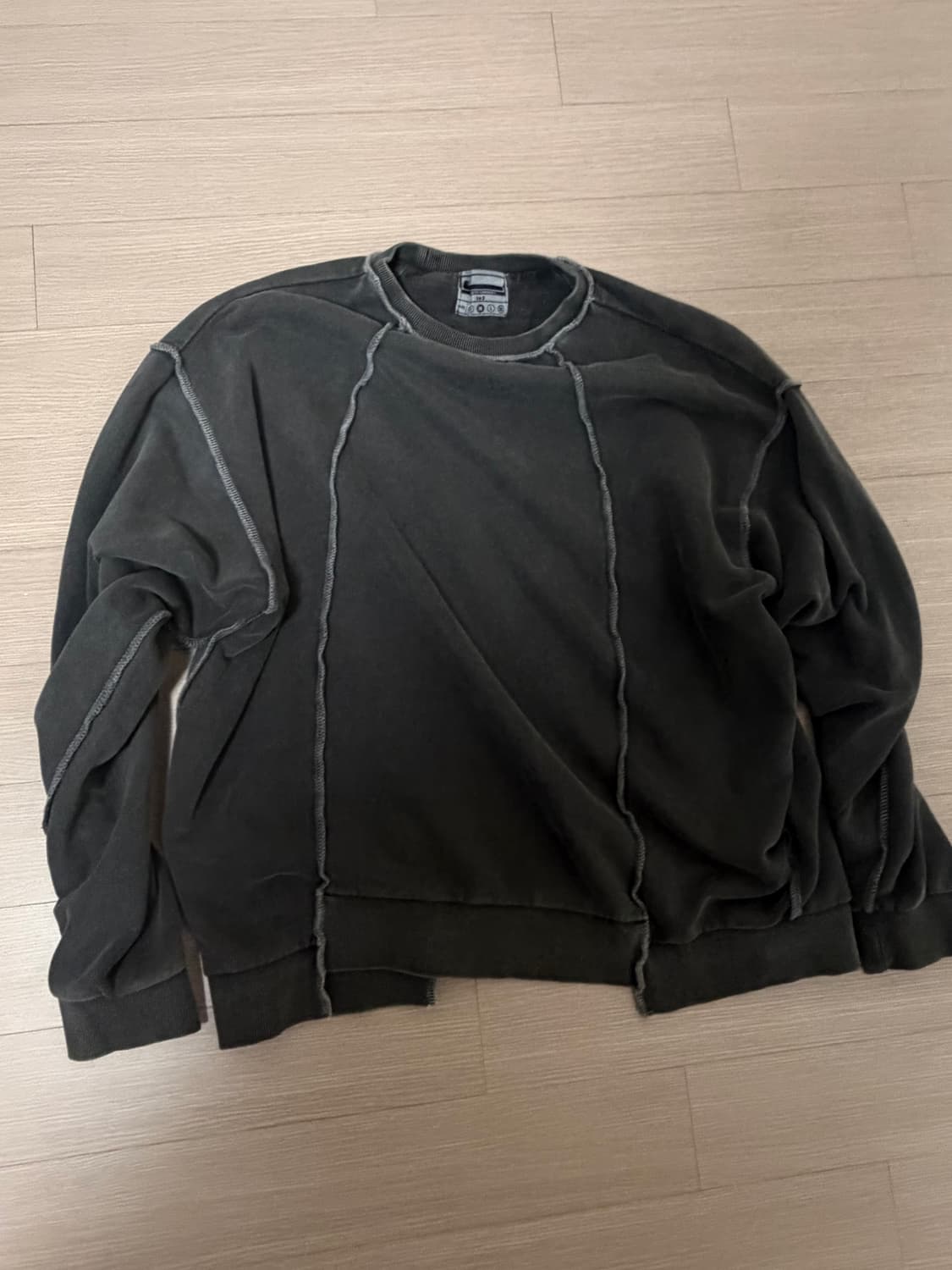 빈티지 워싱 스티치 맨투맨 상품이미지1