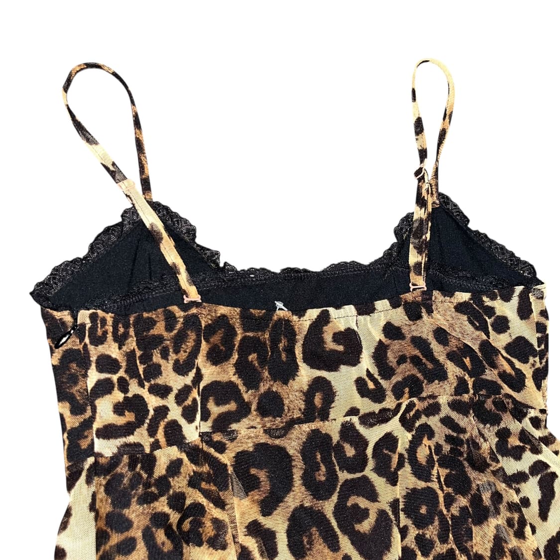 Pumpkin 펌킨 호피레이스 끈 나시 갸루y2& 상품이미지6