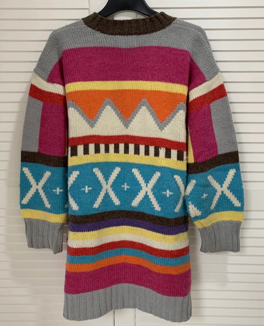 런던 빈티지샵 그라듀에잇 패션위크 레트로 패션 루즈핏 가디건 상품이미지3