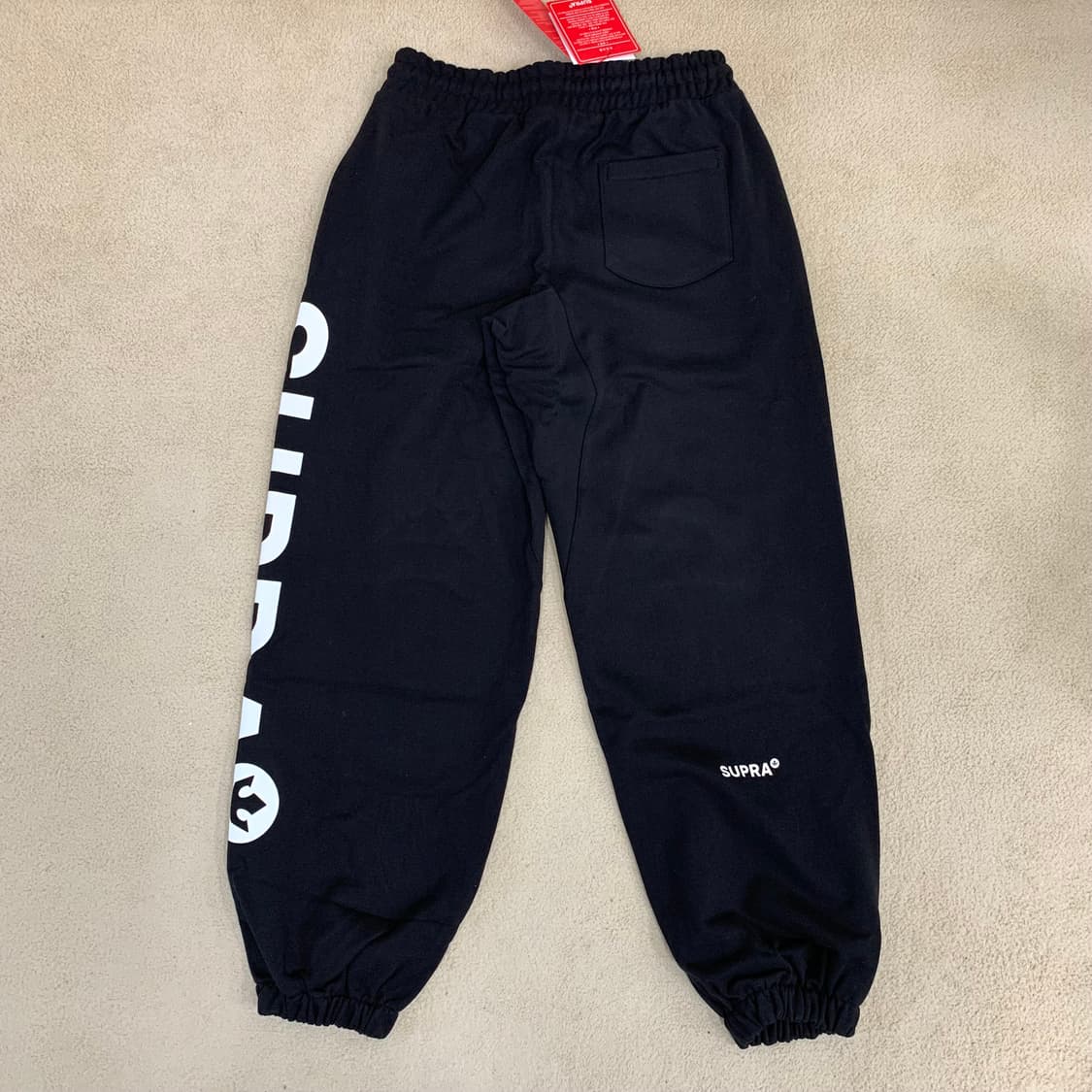 SUPRA 수프라 빅로고 스웻 조거 팬츠(M/블랙) 스웻셋업 상품이미지4