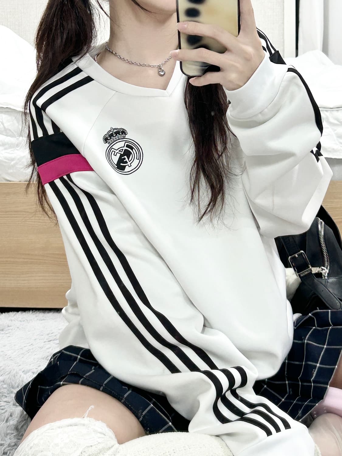 아디다스 레알마드리드 핑크 홈져지 롱슬리브 상품이미지1