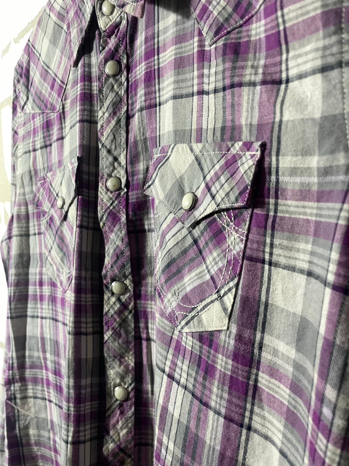 트루릴리전 웨스턴 체크셔츠 상품이미지5