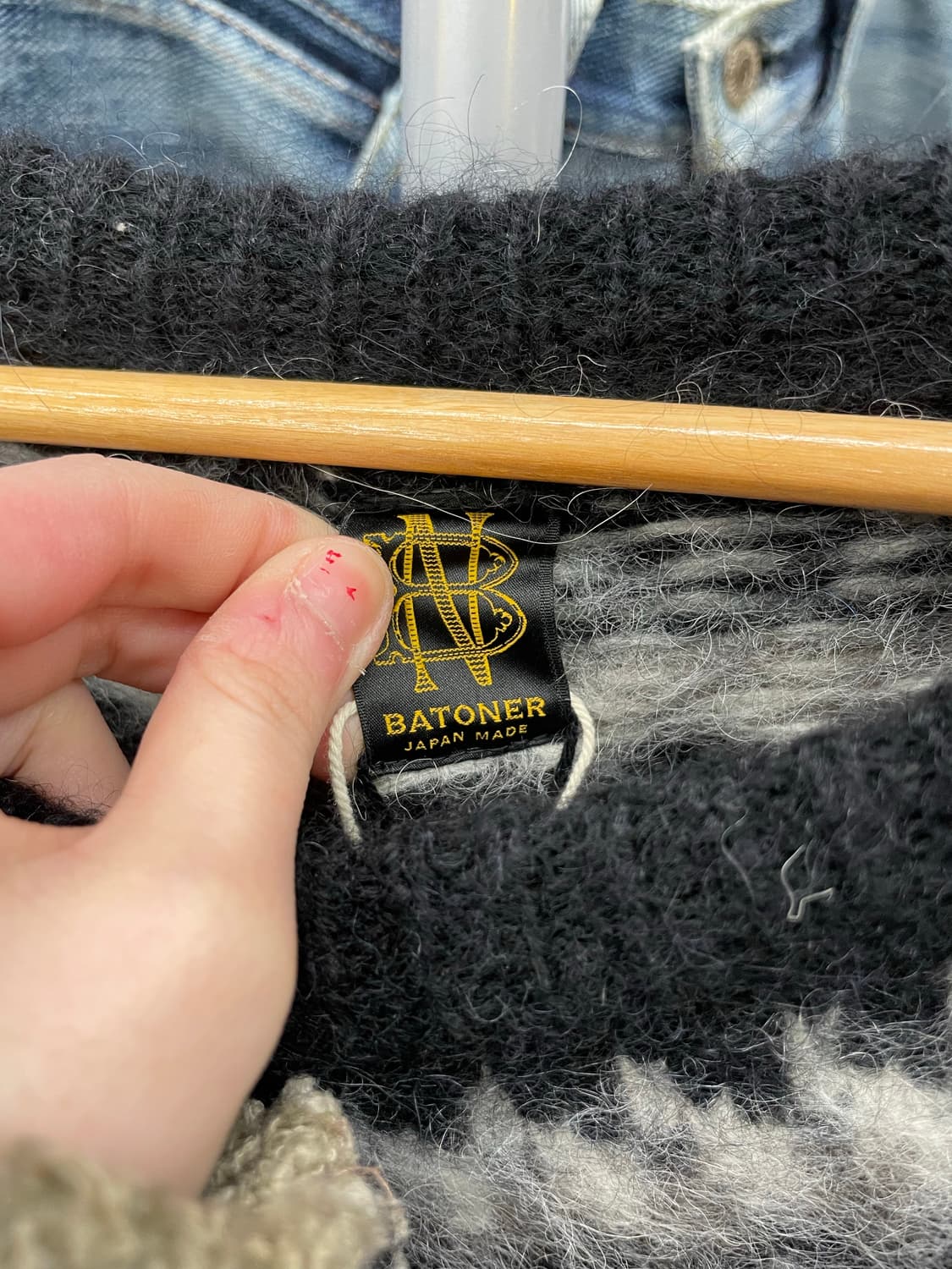 Batoner 바토너 Japan 모헤어 노르딕 니트 상품이미지7