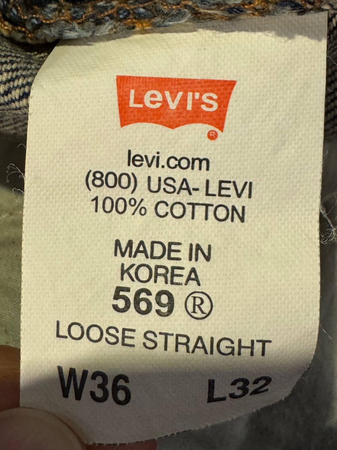 리바이스 569쇼츠 36 상품이미지6