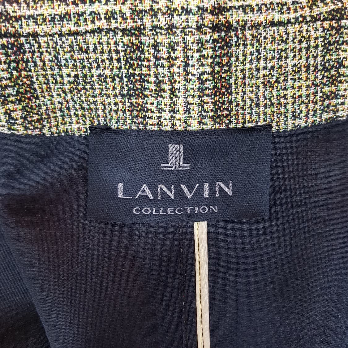 한섬 랑방 멀티 체크 배색 롱 코트 88-98-165사이즈 상품이미지7