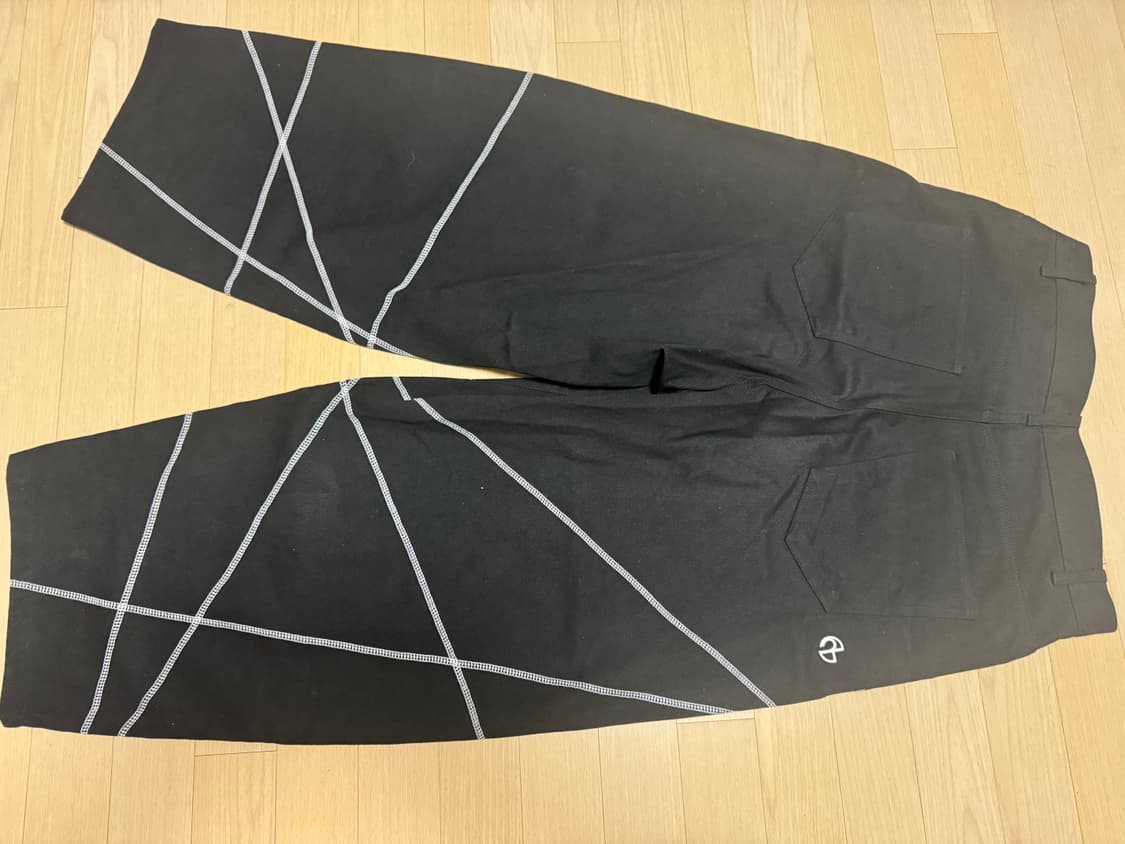 노매뉴얼 와이드 팬츠 블랙L 상품이미지2