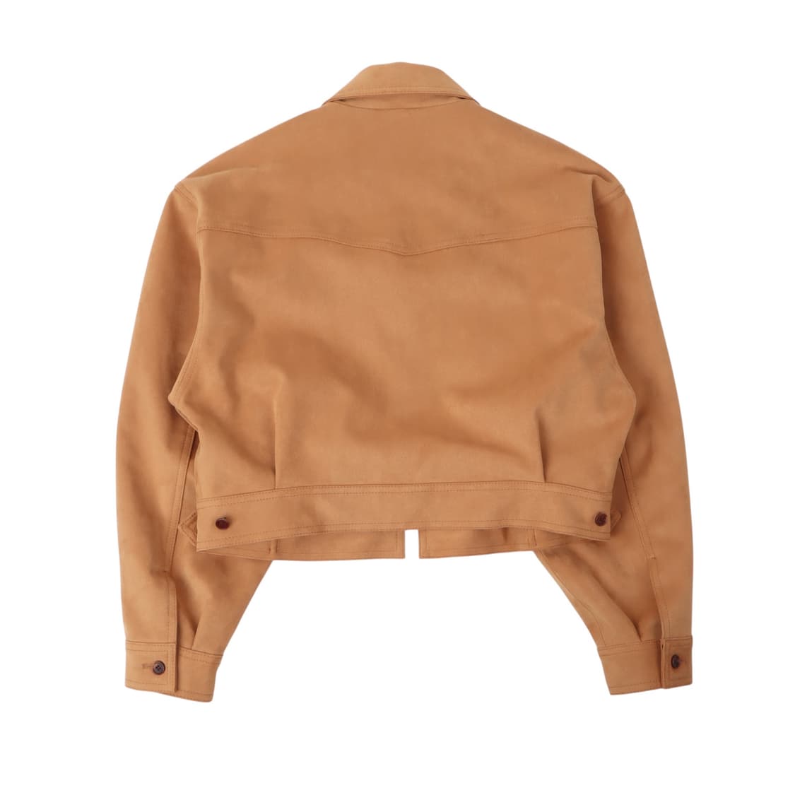 Maybi 메이비 스웨이드 세무 크롭 블루종 자켓 상품이미지5