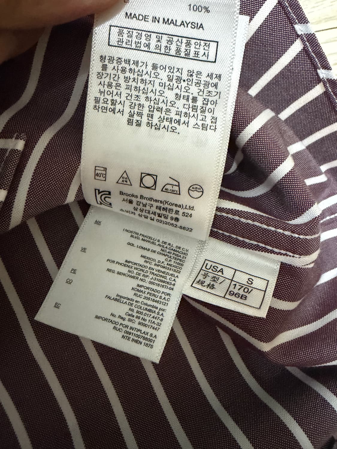 브룩스브라더스 리젠트핏 셔츠(S, 2회실착) 상품이미지5