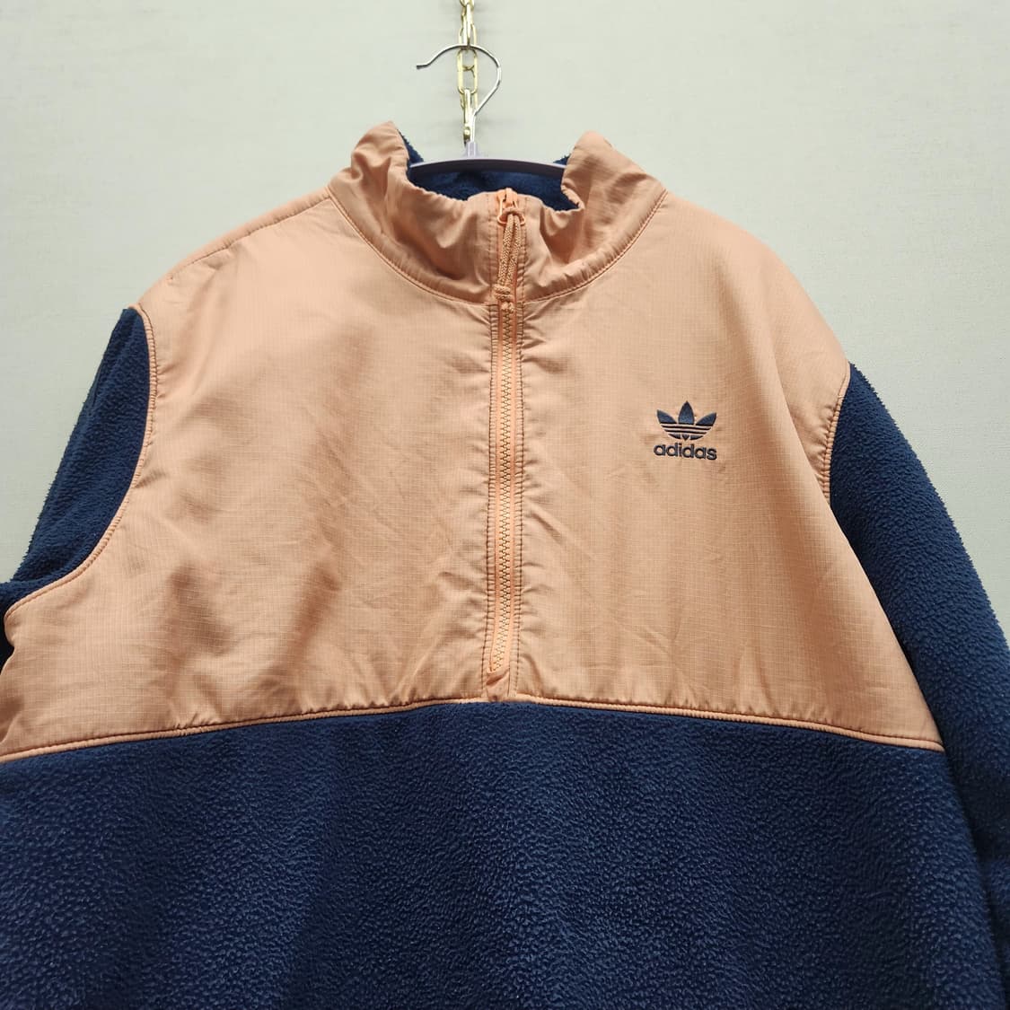 아디다스 로고 후리스/아노락 스트링 반집업 M(L) 남여공용 상품이미지2