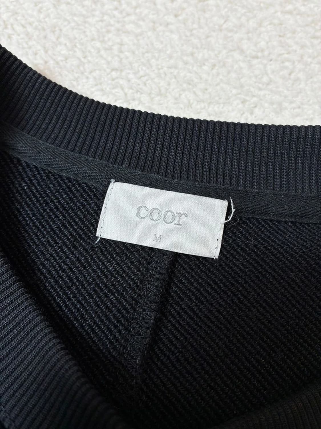 쿠어 COOR 헤비코튼 커팅 디테일 맨투맨 PN7757 상품이미지6