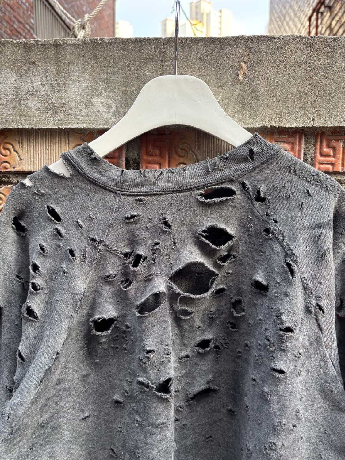 80s 3d엠블럼 할리데이비슨 디스트레스드 스웻셔츠 상품이미지5