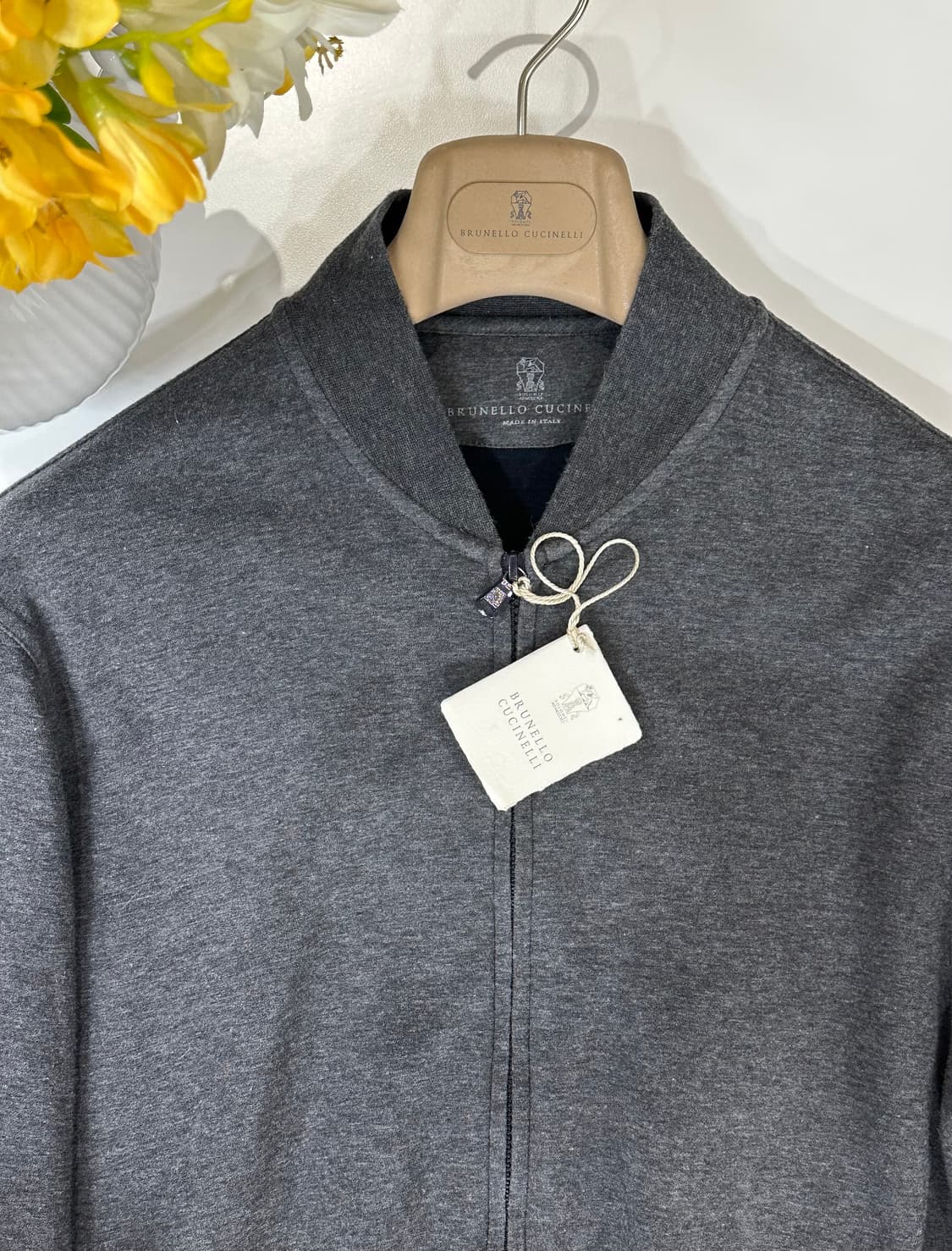 브루넬로 쿠치넬리 집업 그레이 자켓 상품이미지1