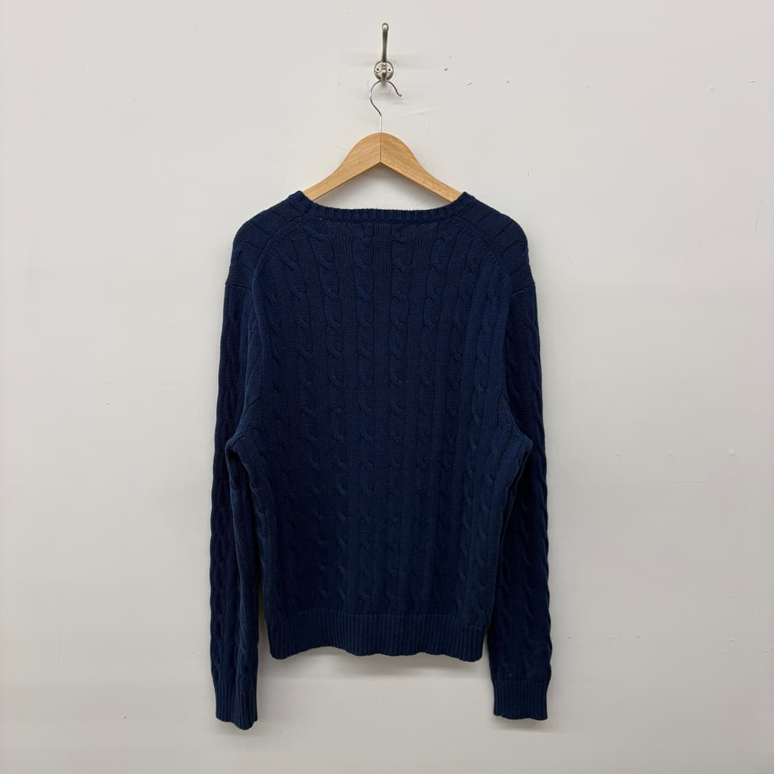 폴로 랄프로렌 네이비 꽈배기 니트 남/L 상품이미지4