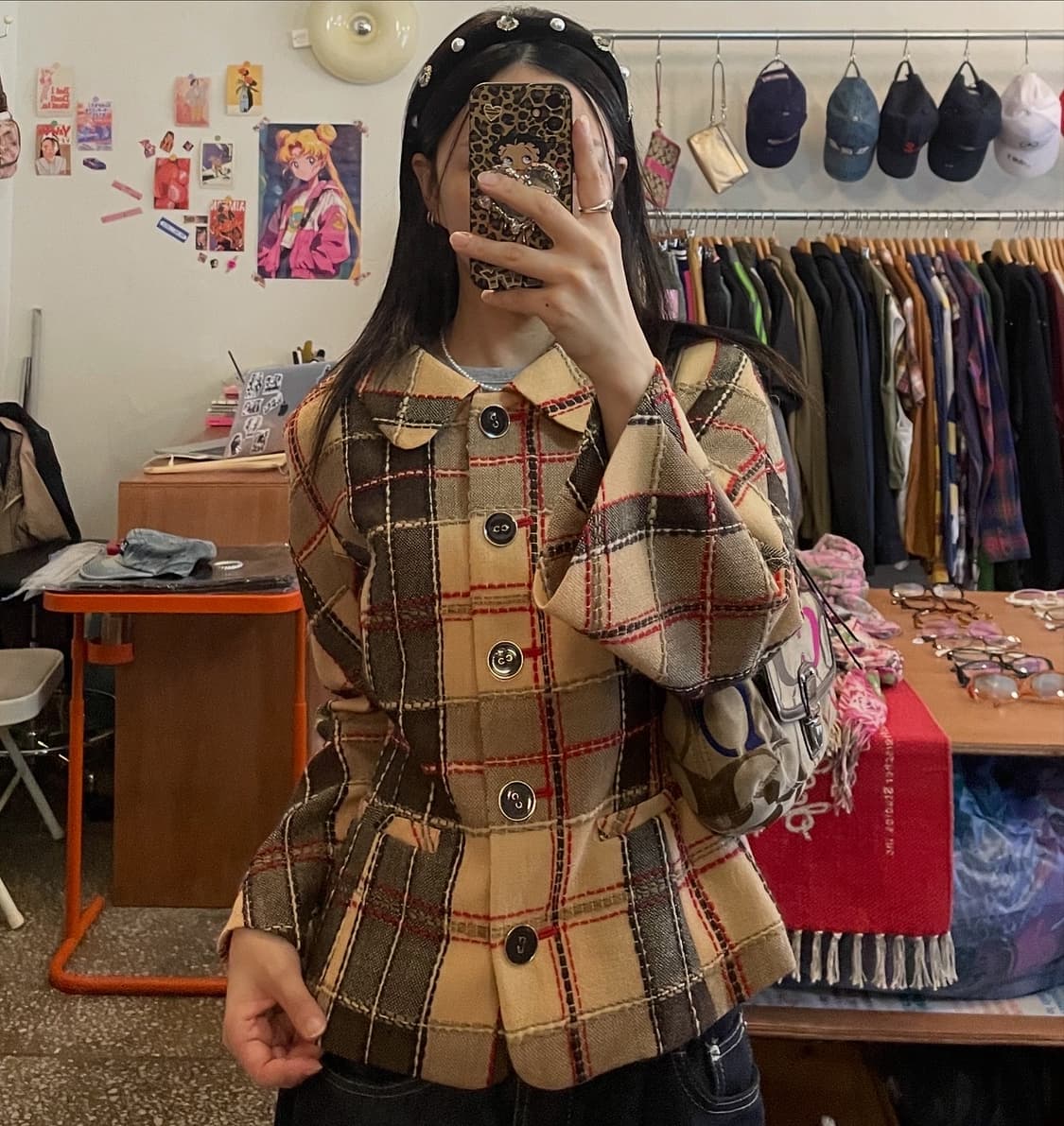 체크 울자켓 [무배] 상품이미지2