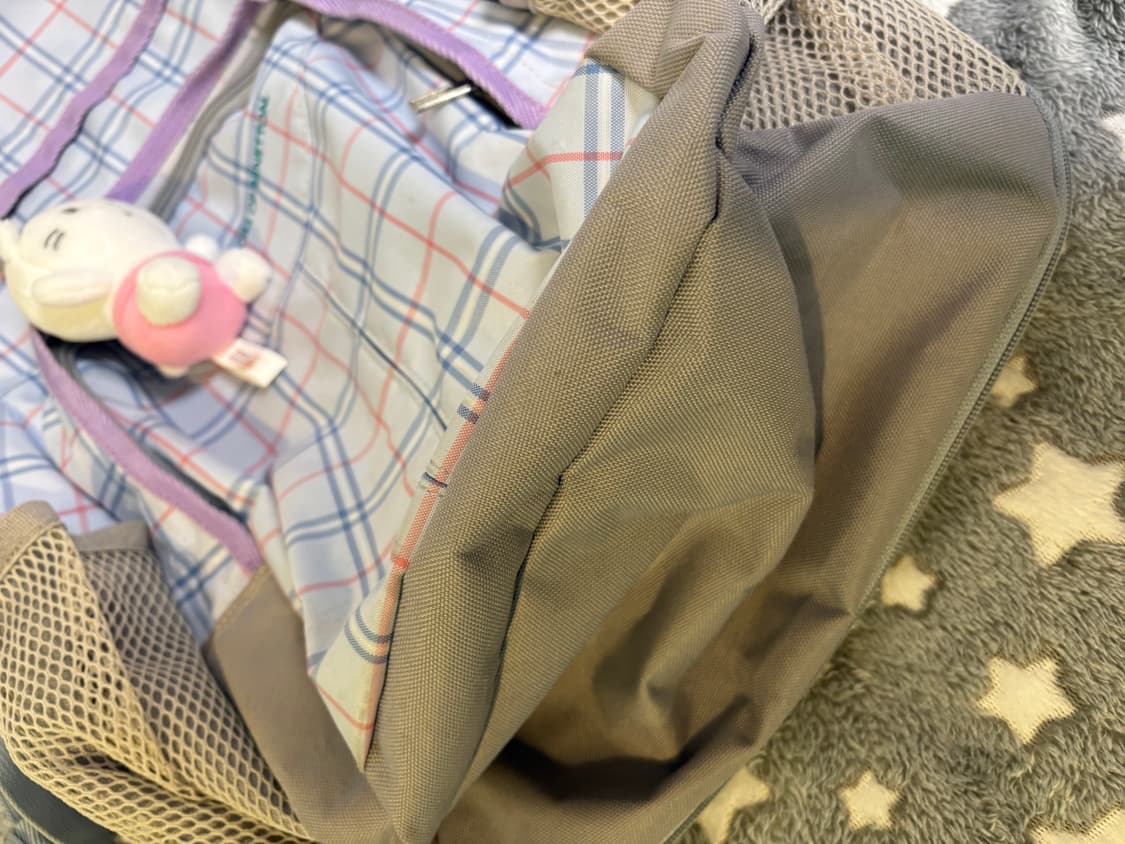 benetton 베네통 일본 빈티지 체크 백팩 가방 모리걸 상품이미지3