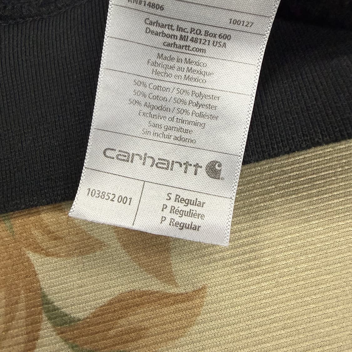 (S)칼하트 Carhartt 원포켓 맨투맨(블랙) 상품이미지3