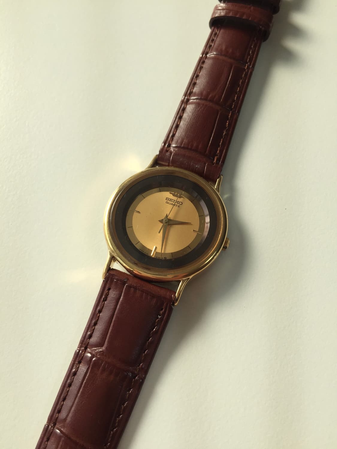 90s seiko gold-black combi quartz 상품이미지9