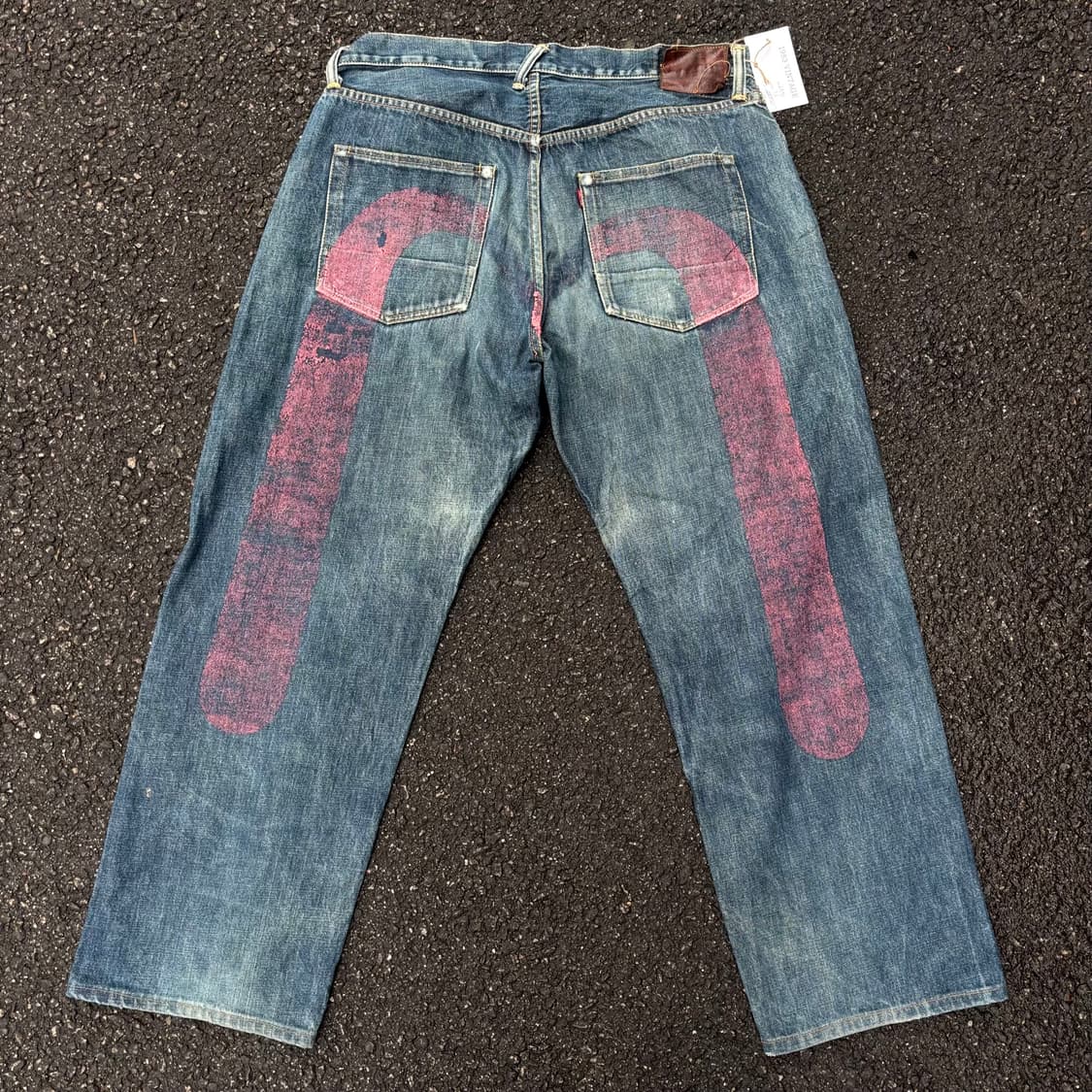 일본 에비수 빅로고 셀비지 데님 팬츠 상품이미지4