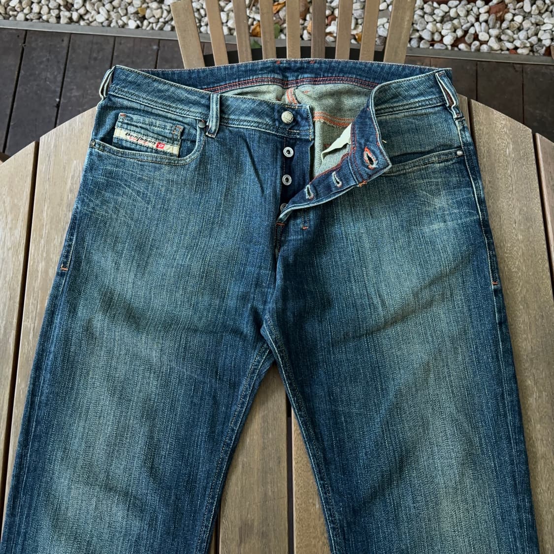 디젤 자탄 부츠컷 데님 팬츠 – 00년도 이탈리아 생산 상품이미지3