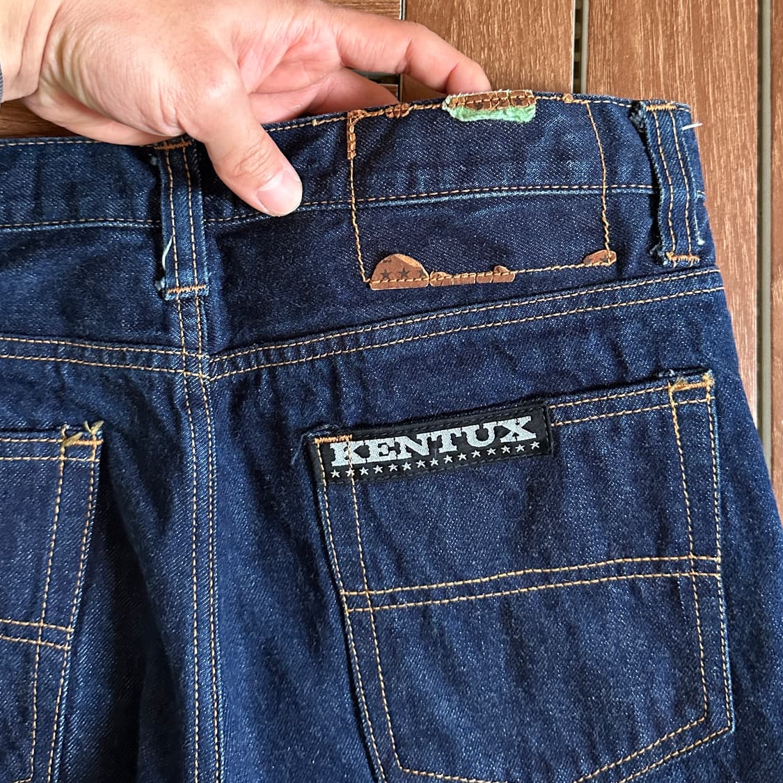 70‘s Kentux bell-bottom talon zip denim 상품이미지3