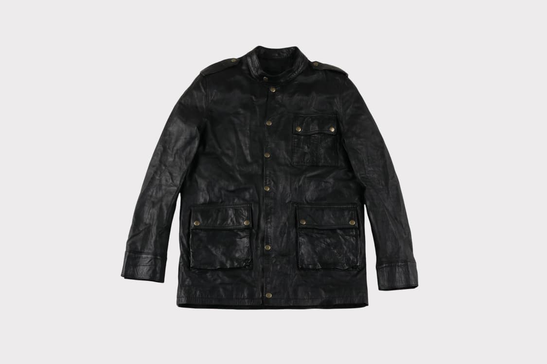 [L] 90's 리얼레더 양가죽 바이커 자켓 상품이미지1