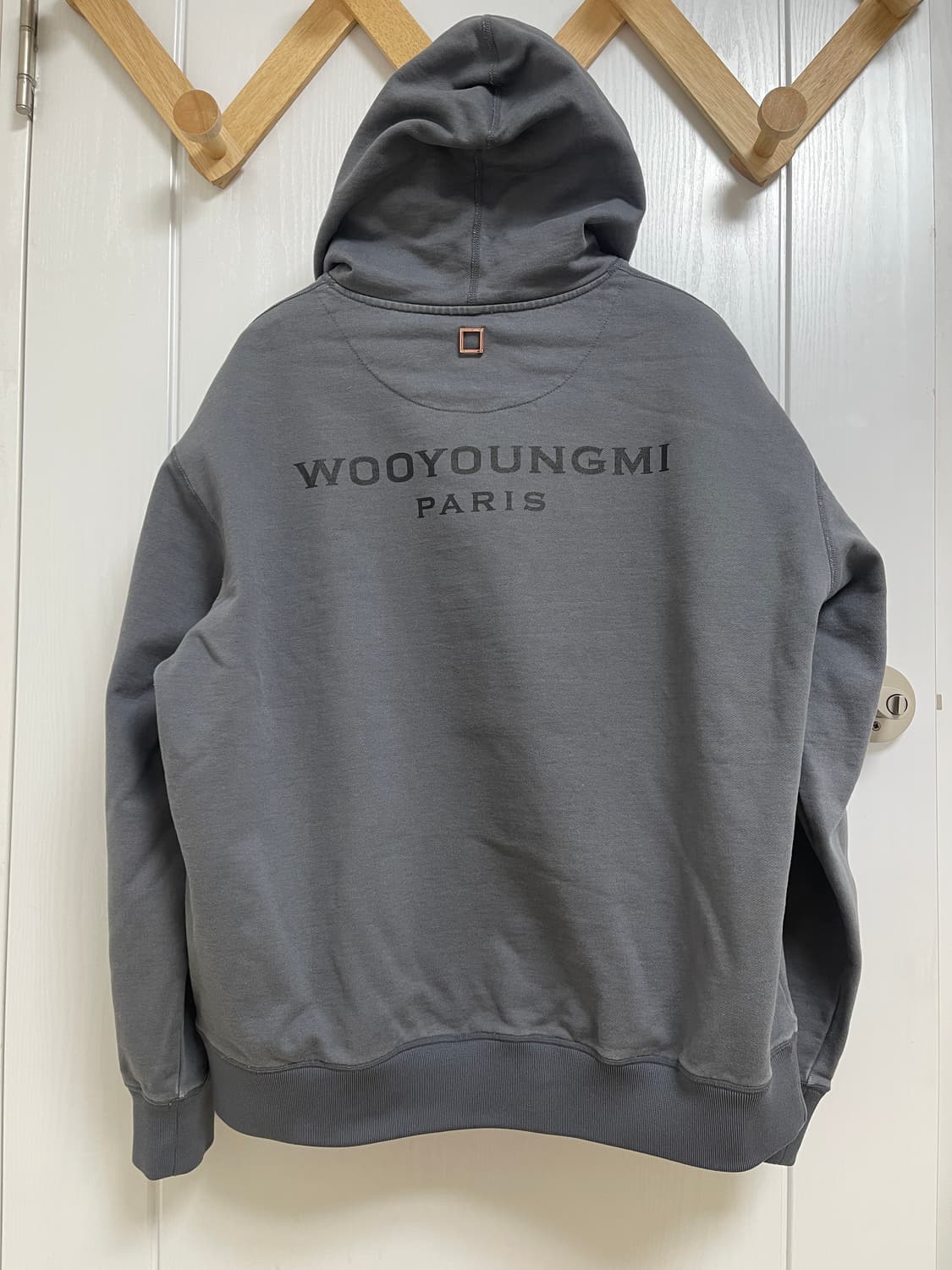 우영미 그레이 후드티 50사이즈 상품이미지2