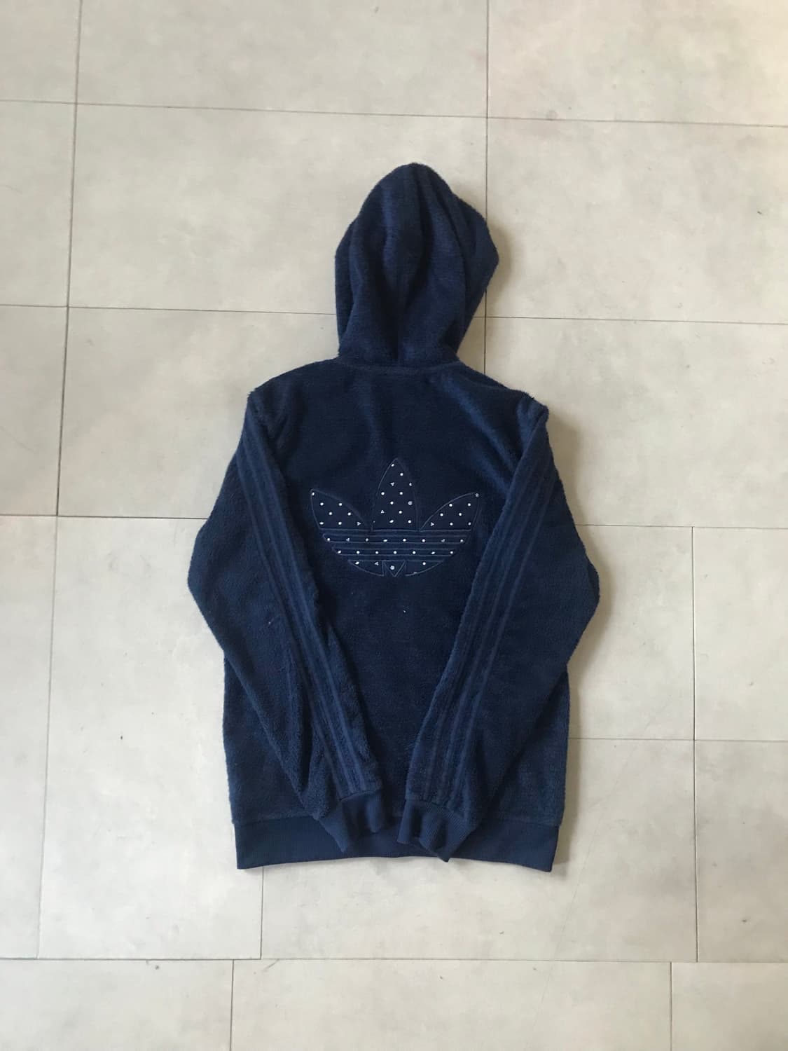 아디다스 네이비 빅로고 후리스 상품이미지7