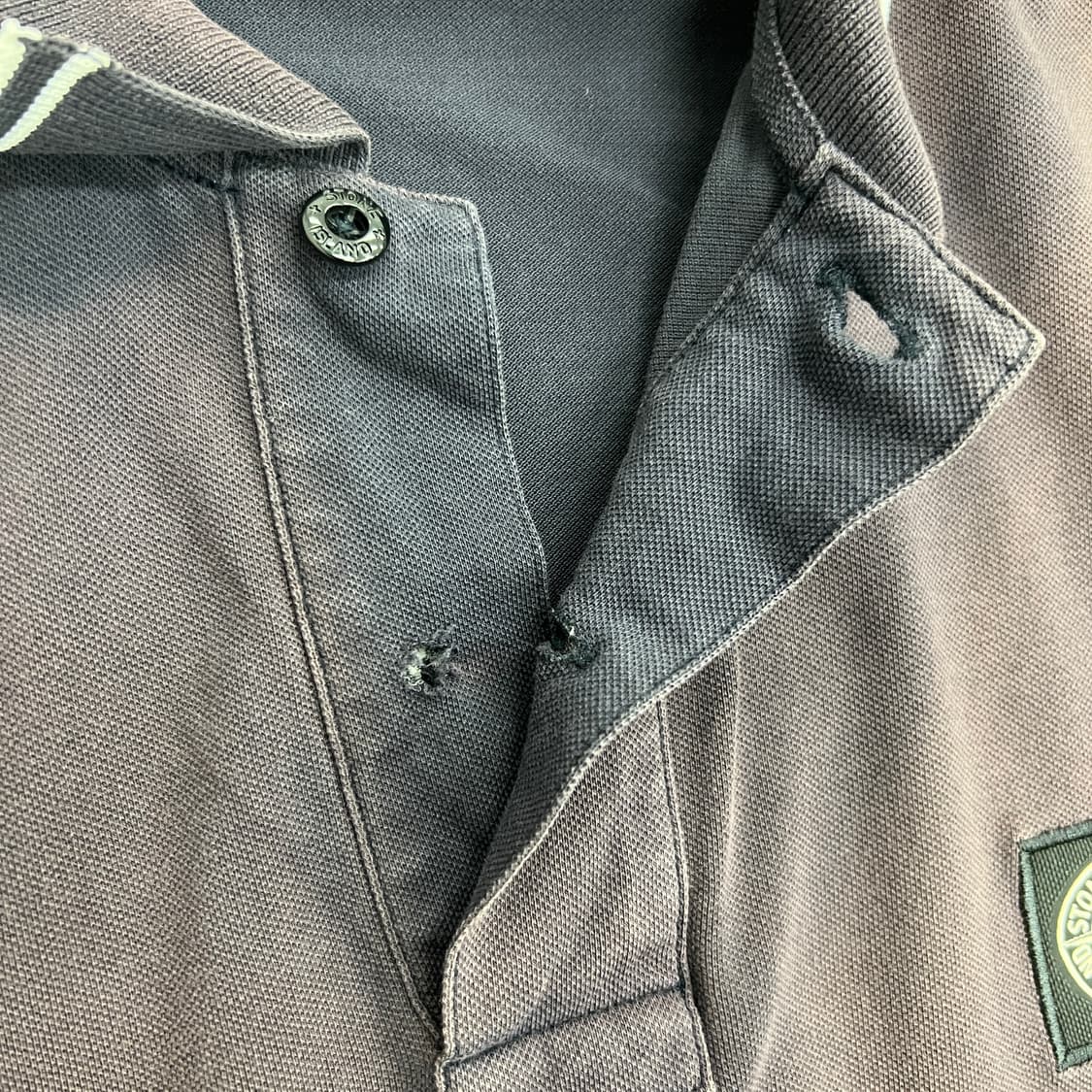 스톤아일랜드 스트레치 코튼 피케 슬림핏 반팔 폴로 셔츠 L 상품이미지8