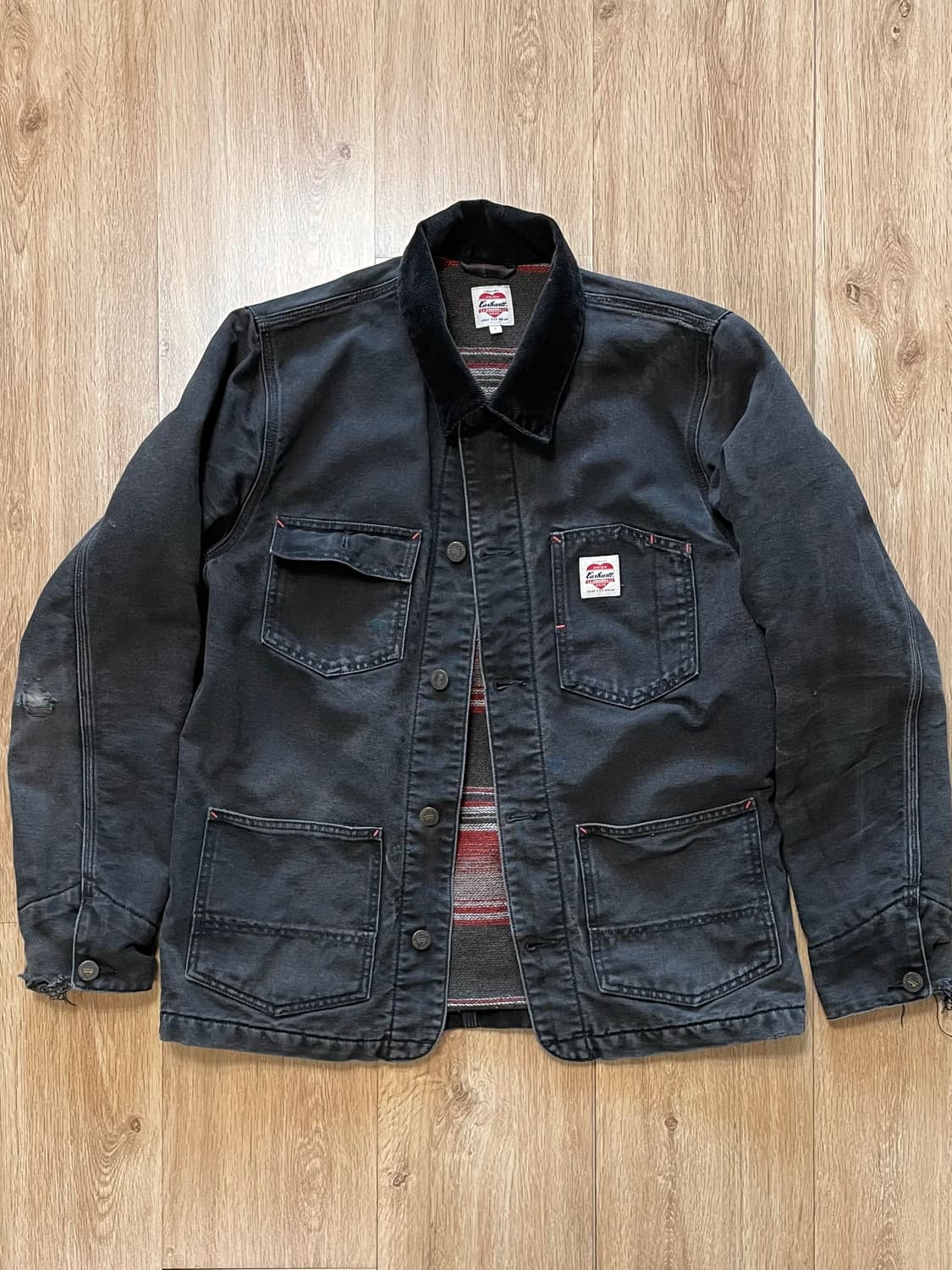 칼하트 올드로고 빈티지 워크자켓 쵸어자켓 (블랑켓 라이너) 상품이미지1