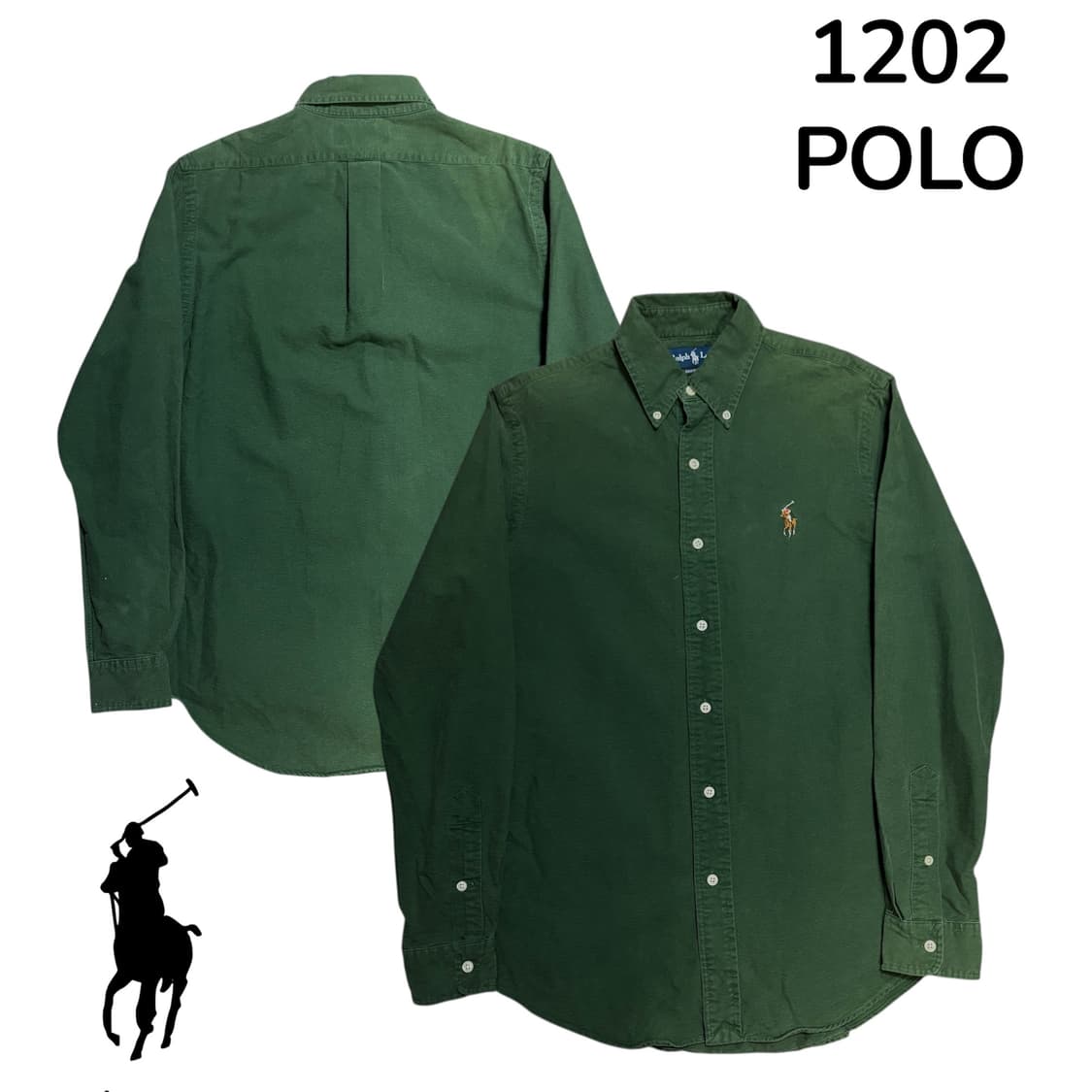 폴로랄프로렌 커스텀핏 그린 셔츠 S 상품이미지1