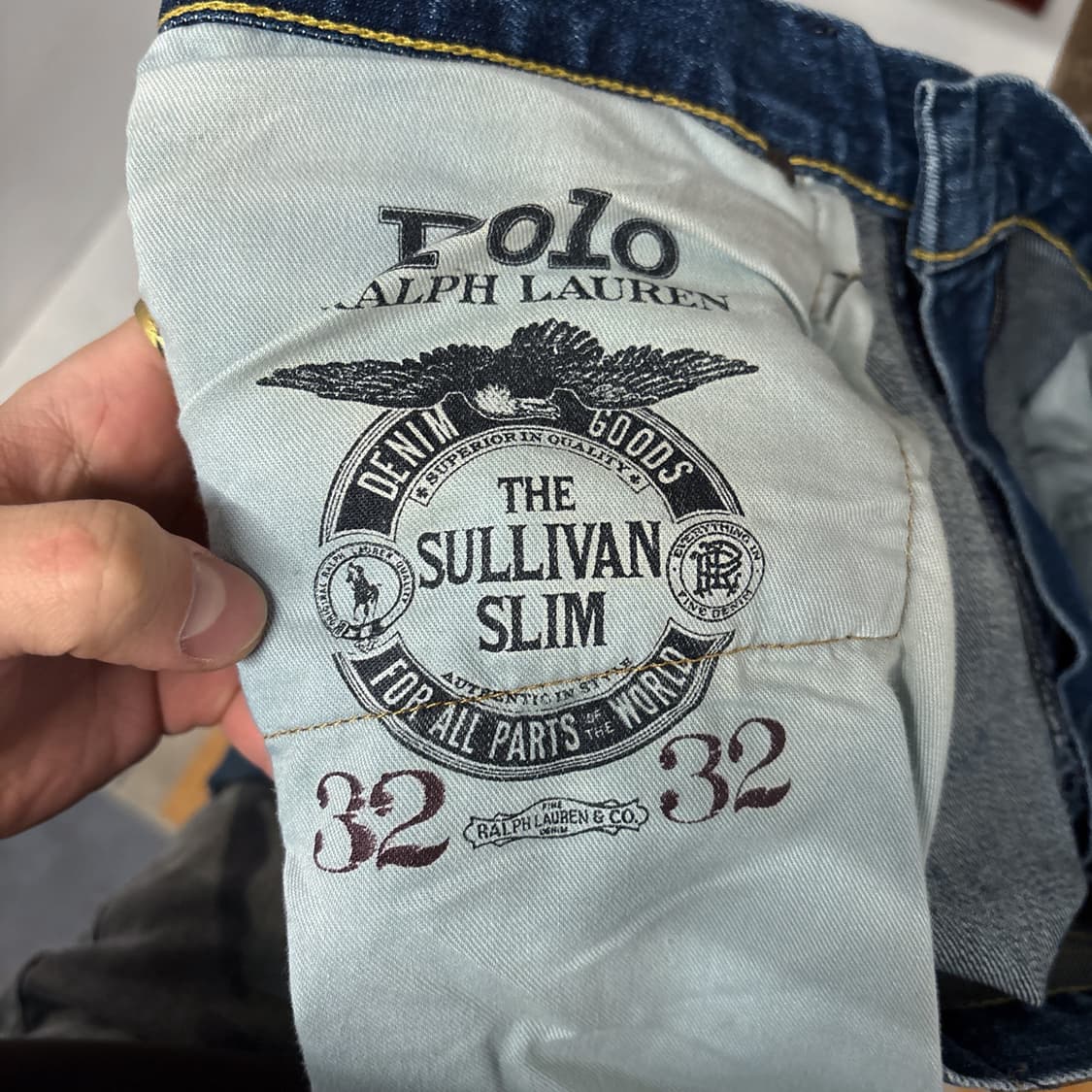 폴로 랄프로렌 설리반 슬림 빈티지 워싱 데님팬츠 N713 상품이미지8