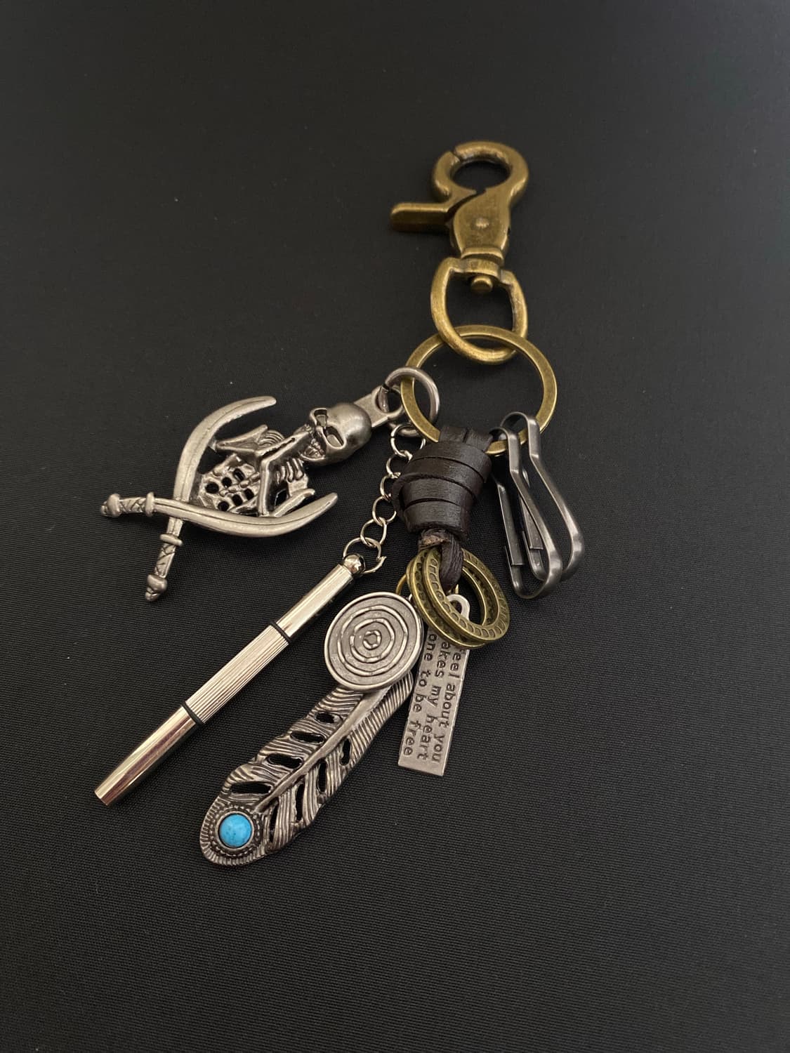 빈티지 펑크무드 스컬키링 상품이미지1