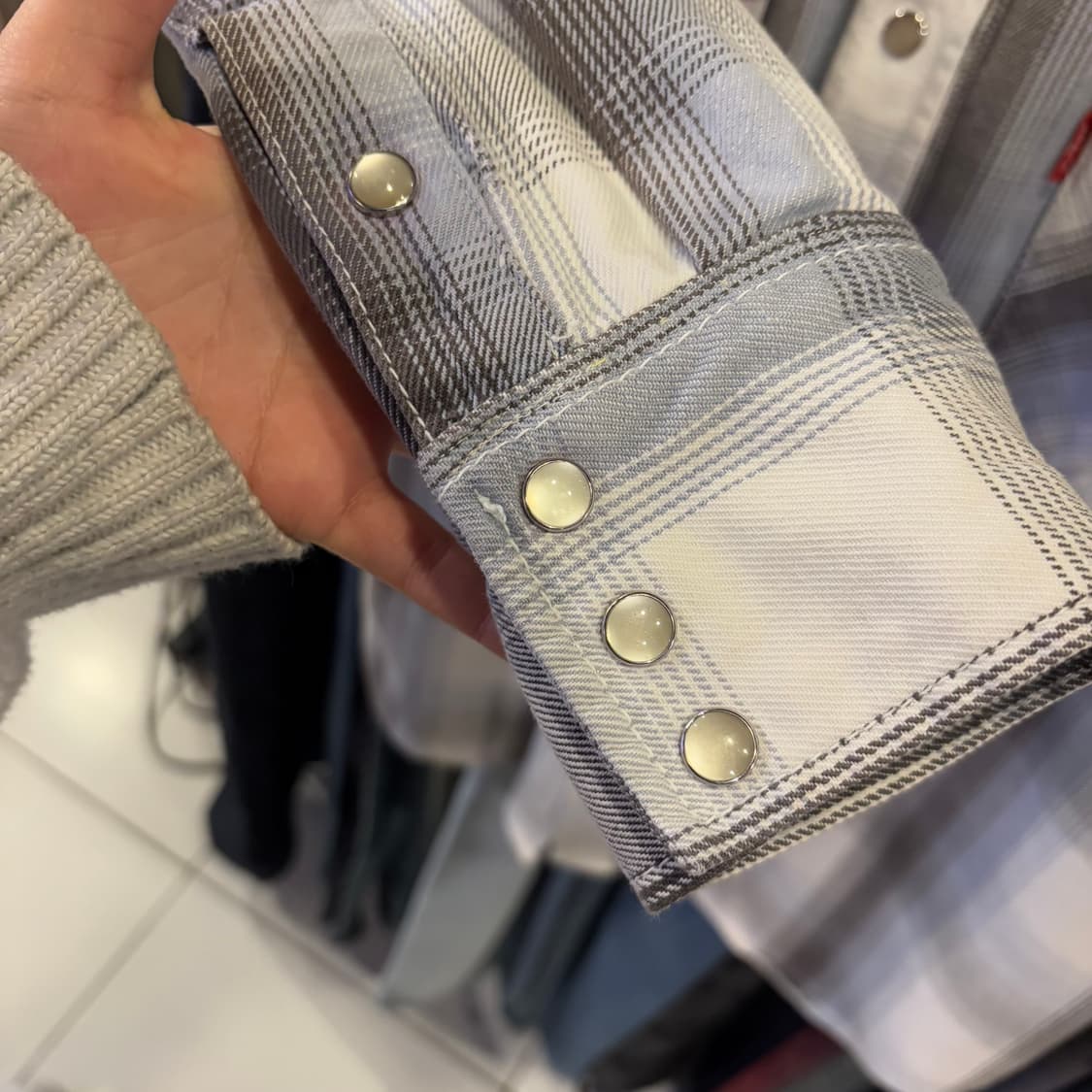 리바이스 웨스턴 투포켓 체크셔츠 L 상품이미지5