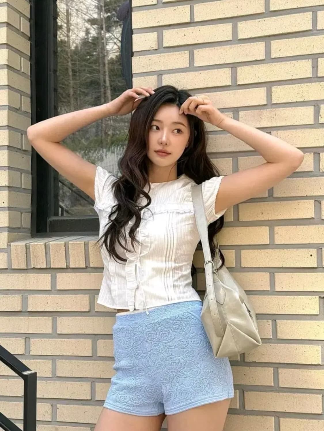 레이브 러플 블라우스 화이트 1 사이즈 상품이미지3