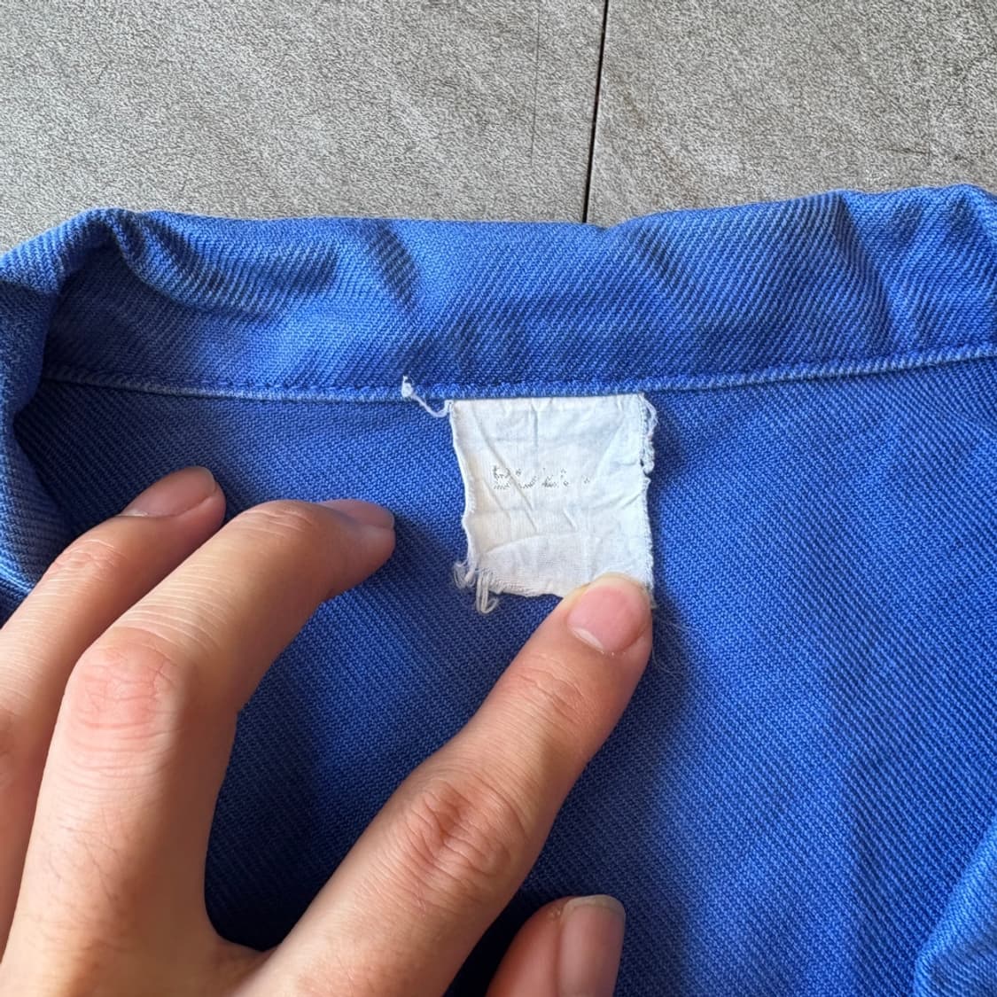 90년대 빈티지 프랑스 생산 프렌치 워크 트윌코튼 자켓 상품이미지6