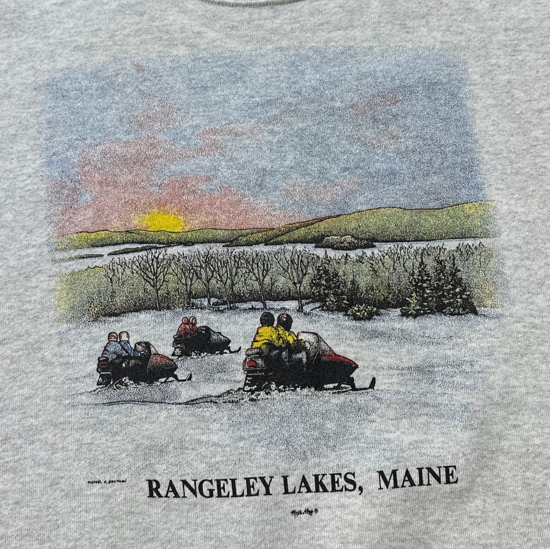 90s FOTL 스노우모빌 빈티지 스웻셔츠 XL 상품이미지3