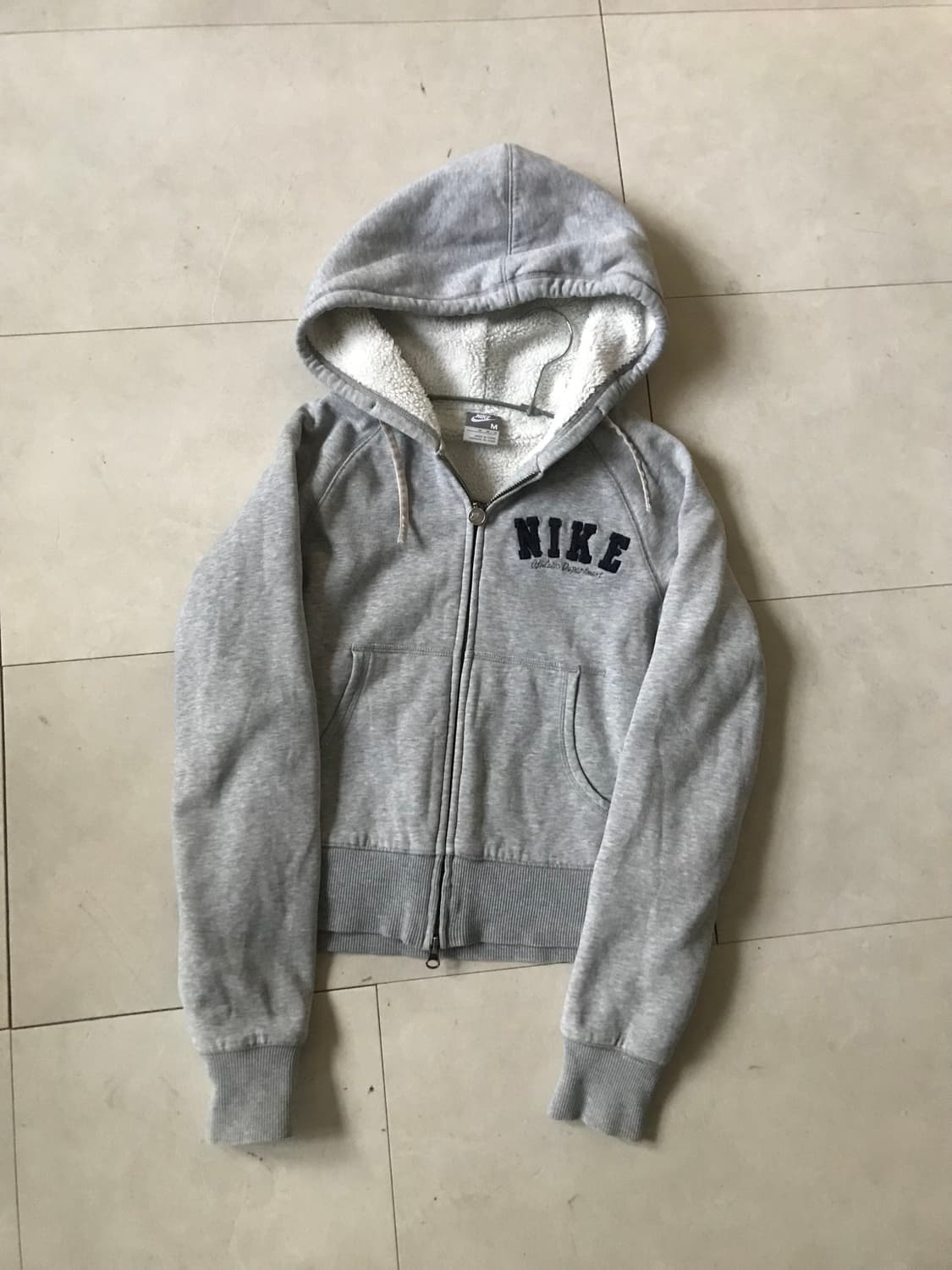 나이키 그레이 투웨이 퍼후드집업 상품이미지7